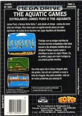 Aquatic Games Starring James Pond and the Aquabats, The (USA, Europe) box cover back